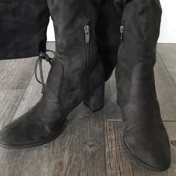 Marc Fisher | Lencon Gray Over The Knee Boots - Picture 3 of 6